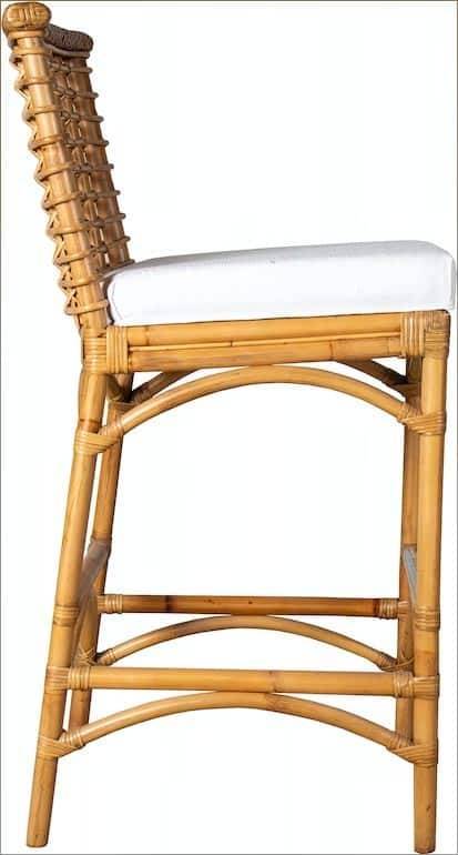 Rattan Barstool and Counterstool with Cushion Java Brown