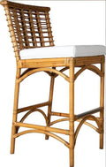 Rattan Barstool and Counterstool with Cushion Java Brown