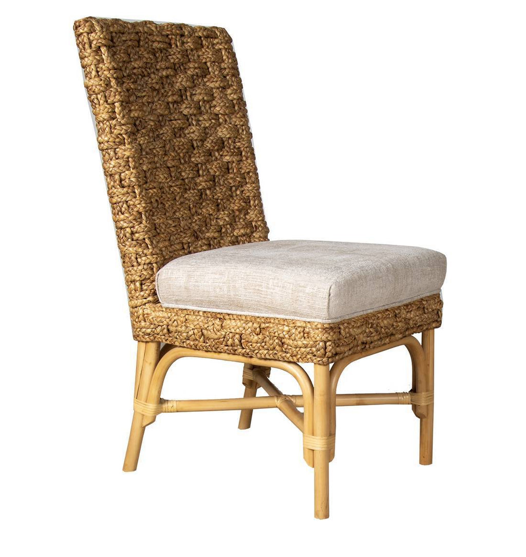 Round Rattan Wicker Dining Table Natural Wood Coastal Style