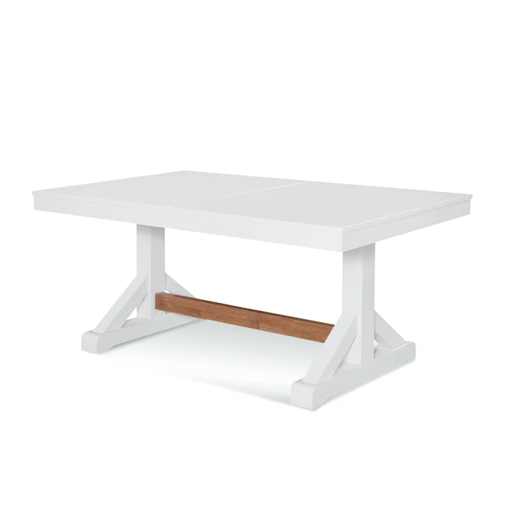 Transitional Extension Dining Table with Butterfly Leaf Natural Brown Wood